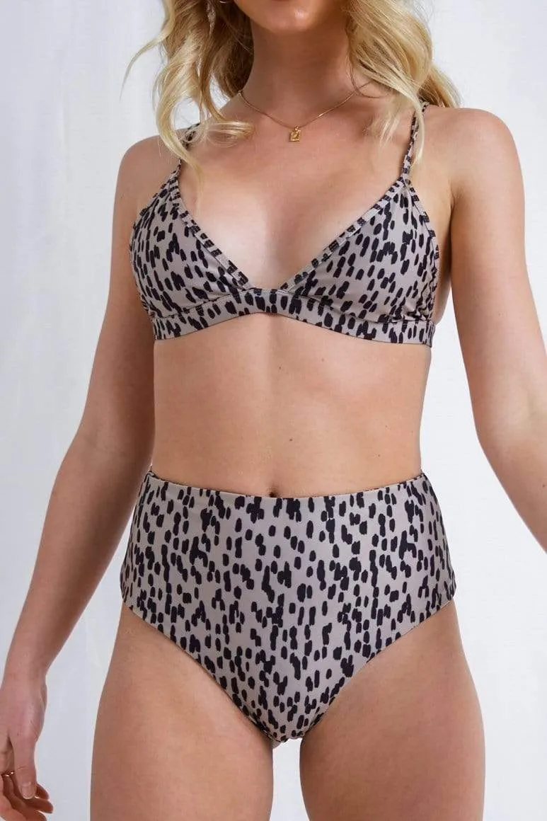 Leola Triangle Bikini Top - Brown sold by Pretty Lavish