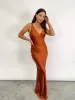 Piper Maxi Dress - Matte Copper sold by Pretty Lavish