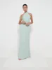 Odelle Chiffon Maxi Bridesmaid Dress - Sage sold by Pretty Lavish