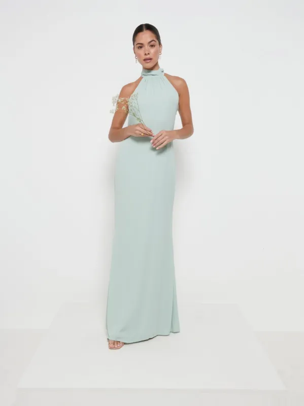 Odelle Chiffon Maxi Bridesmaid Dress - Sage sold by Pretty Lavish