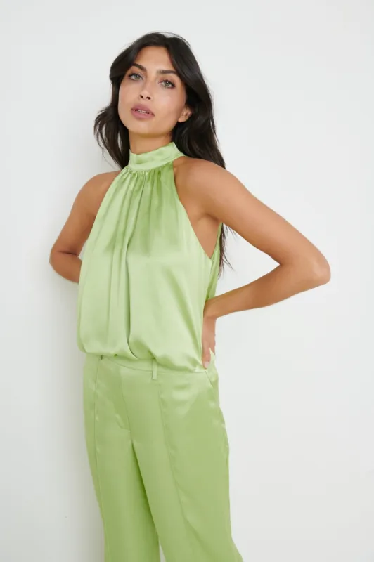 Hailee Bubble Hem Blouse - Green sold by Pretty Lavish