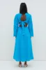 Amber Cut Out Midaxi Dress - Santorini Blue sold by Pretty Lavish