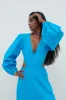 Amber Cut Out Midaxi Dress - Santorini Blue sold by Pretty Lavish