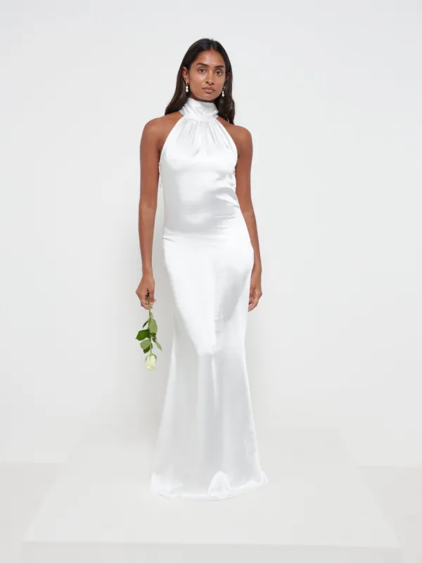 Odelle Maxi Bridesmaid Dress - Matte Ivory sold by Pretty Lavish