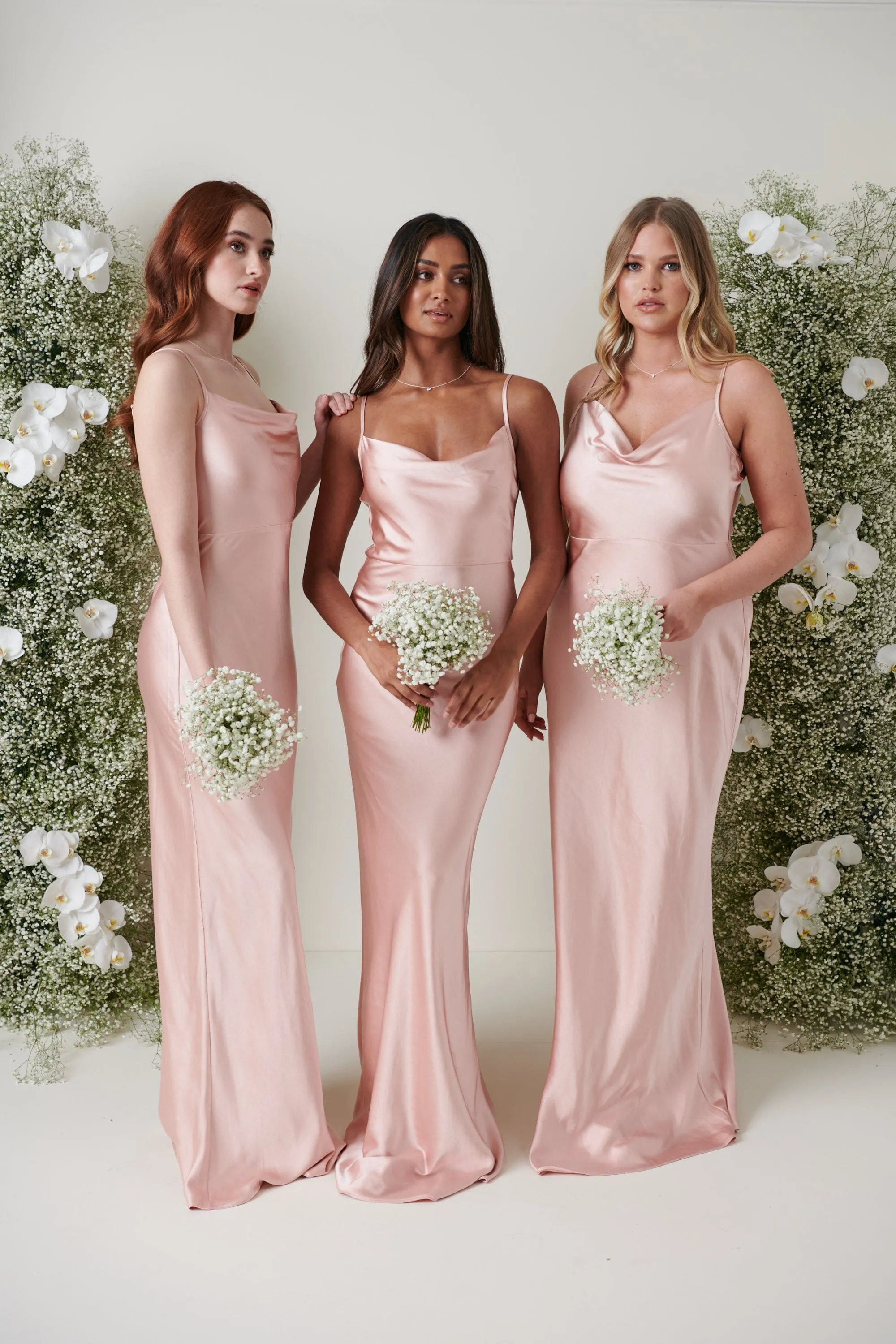 Keisha Maxi Bridesmaid Dress - Matte True Blush sold by Pretty Lavish
