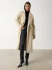 Ezra Boxy Collared Coat - Oatmeal sold by Pretty Lavish