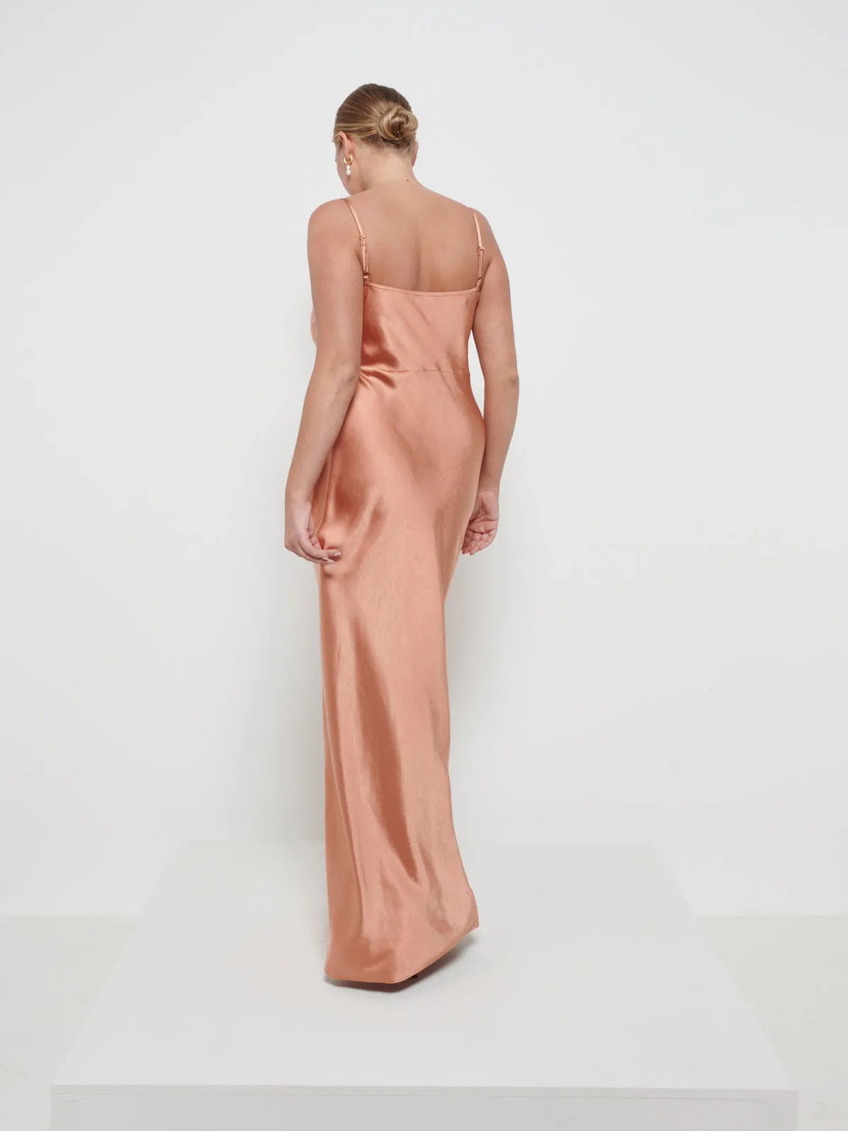 Keisha Maxi Bridesmaid Dress - Matte Cinnamon sold by Pretty Lavish product image thumbnail 3