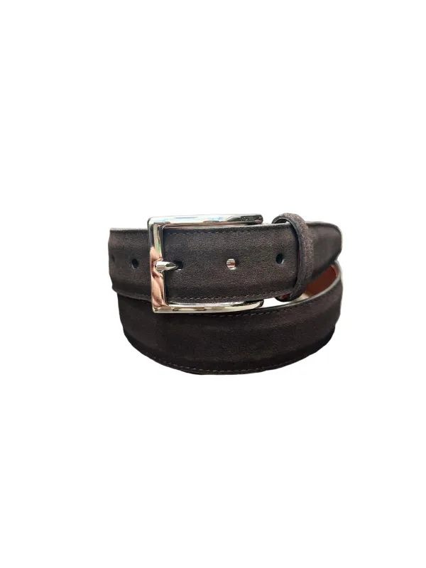 MB 5217 - Dark Chocolate Suede 35mm Nickel Buckle sold by Alden on Madison