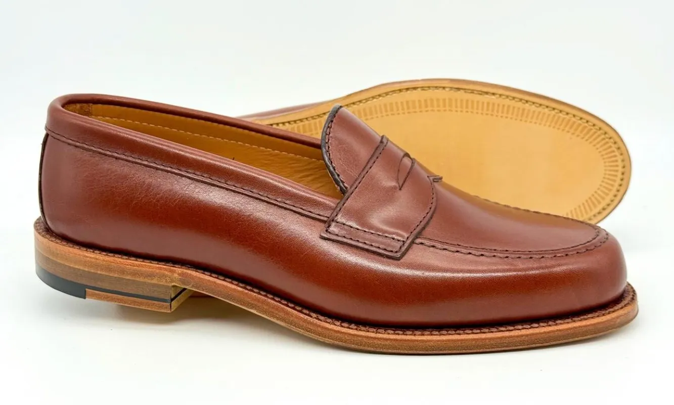 9826 - Penny Loafer in Walnut Michigan Calf sold by Alden on Madison