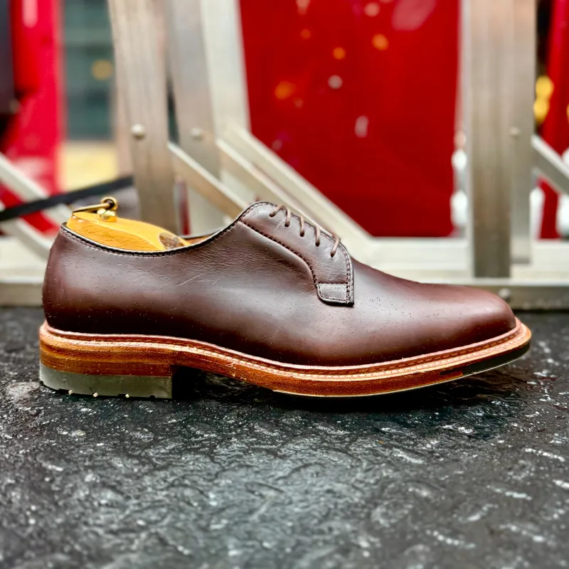 9506C - Plain Toe Blucher w Commando Brown CXL sold by Alden on Madison