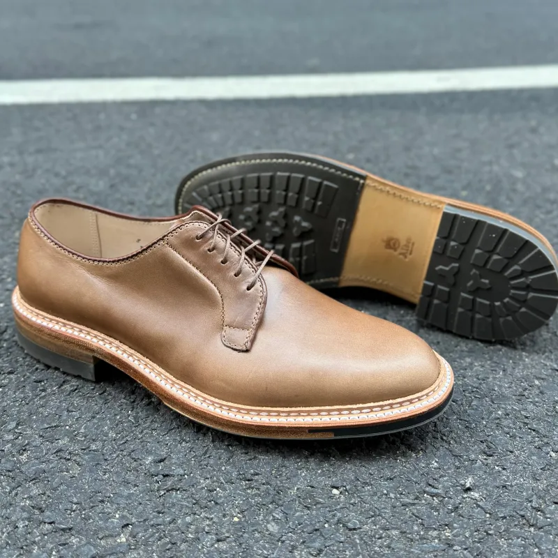 9501C  - Natural CXL Plain Toe Blucher sold by Alden on Madison