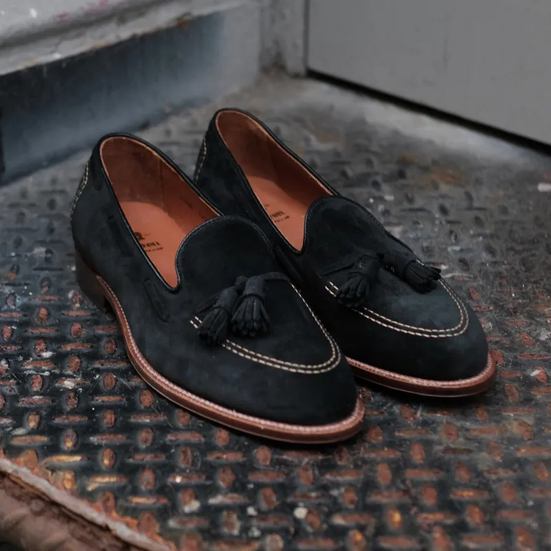 D0106 - Black Suede Tassel Loafer sold by Alden on Madison