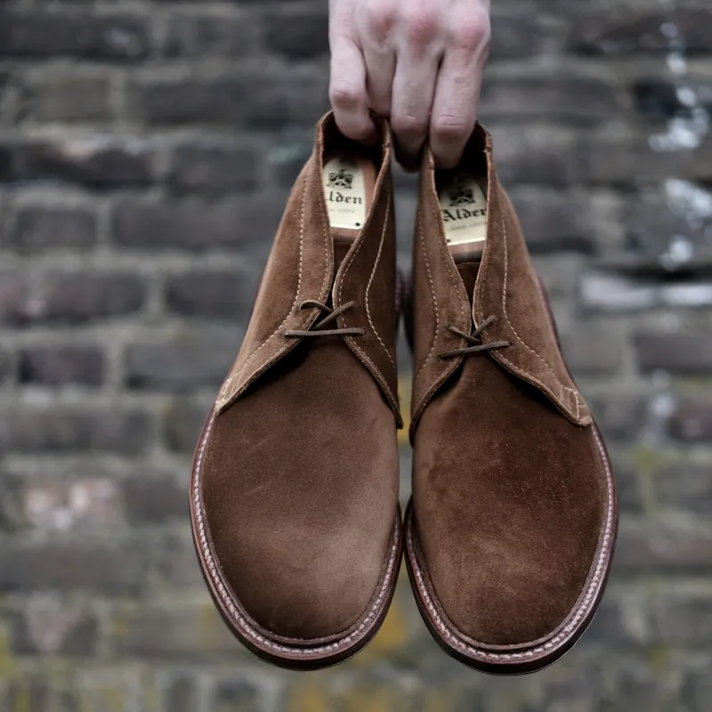 1493 - Unlined Chukka in Snuff Suede sold by Alden on Madison