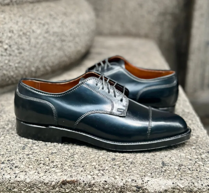 2161 - Cap Toe Blucher in Black Shell Cordovan sold by Alden on Madison