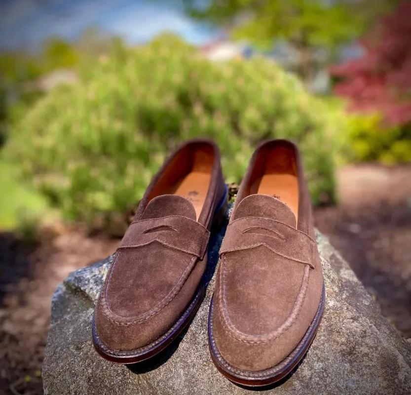 6245F - Unlined Leisure Hand Sewn in Brown Suede sold by Alden on Madison