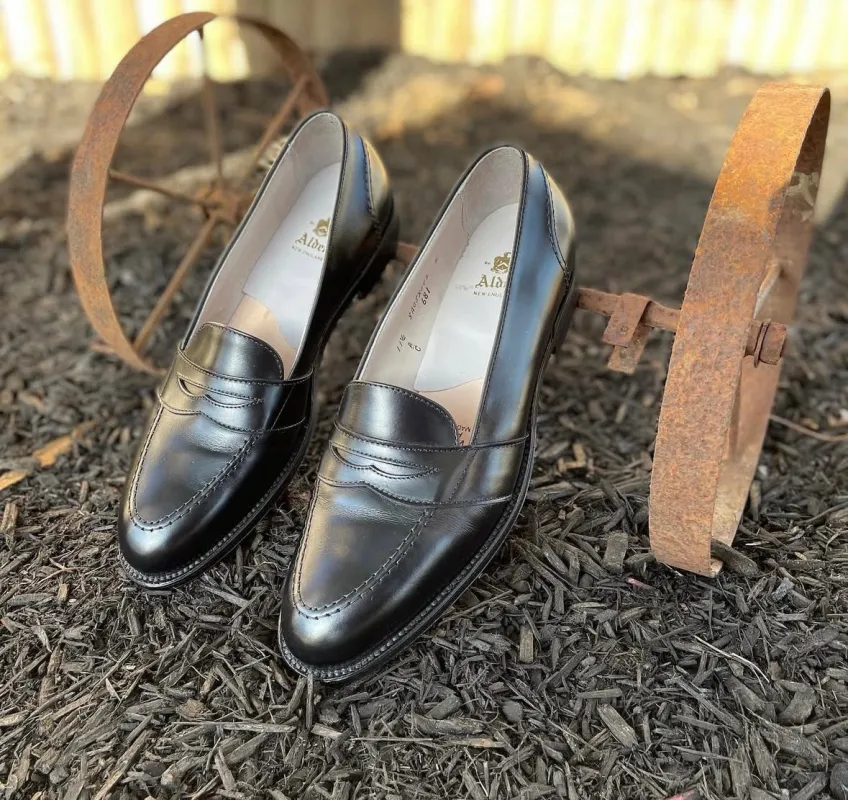 681 - Full Strap Loafer in Black Calfskin sold by Alden on Madison