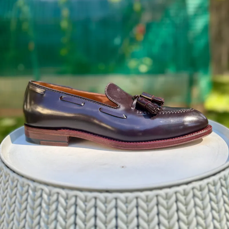 D7103 - Antique Tassel Loafer in  Color 8 Shell Cordovan sold by Alden on Madison