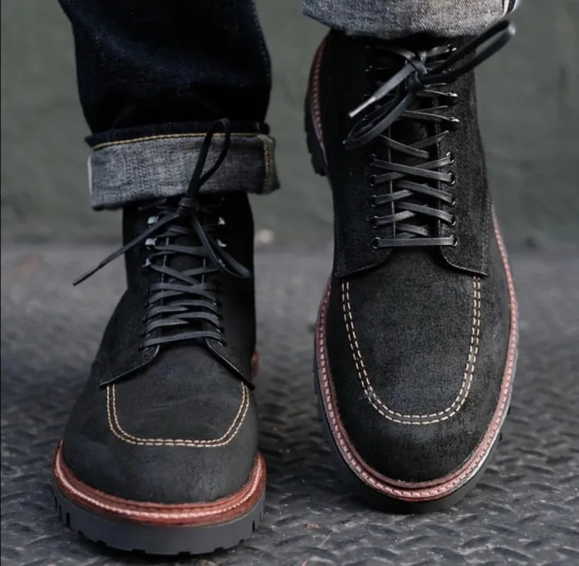 D9916H - Indy Boot in Earth Reverse Chamois sold by Alden on Madison