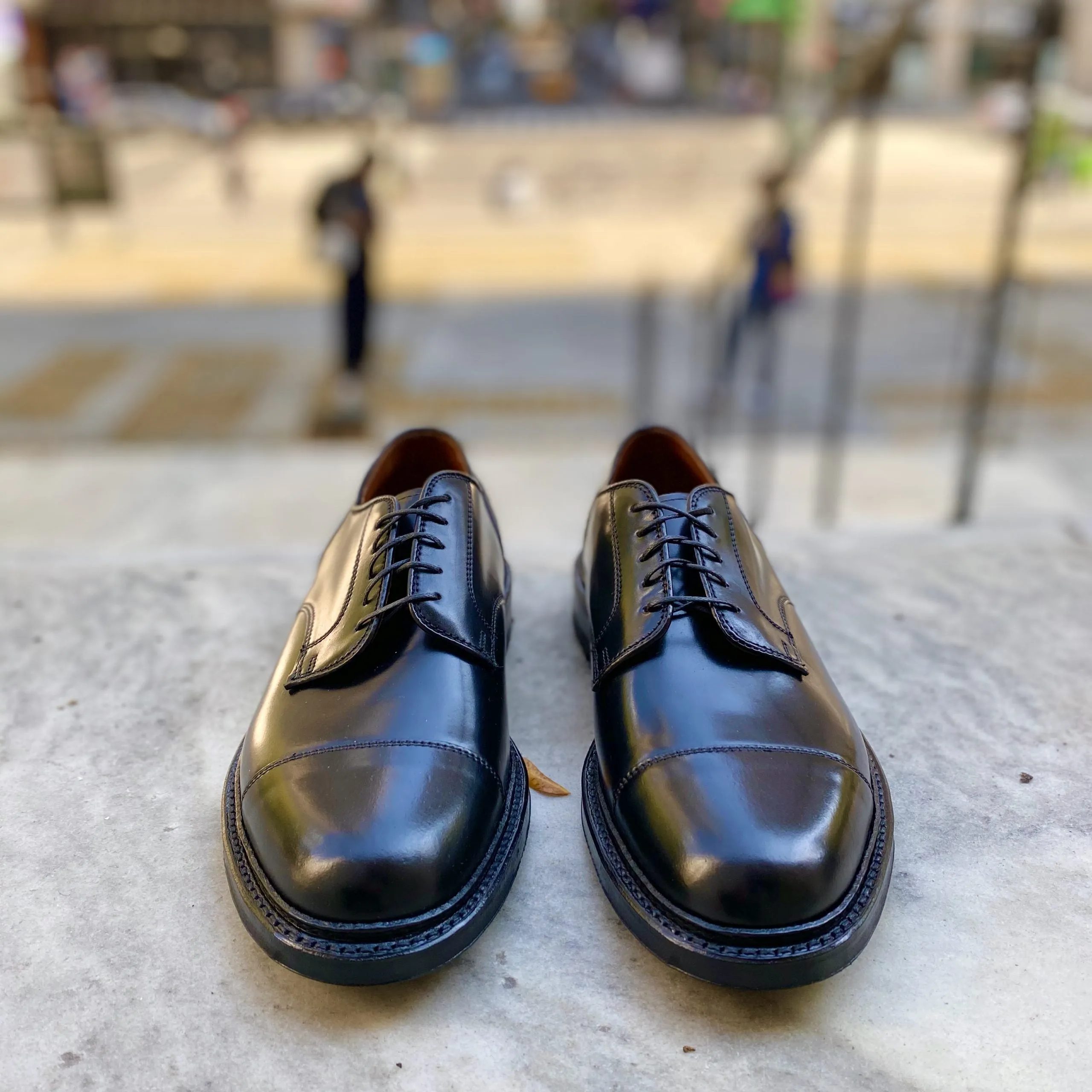 2175C - DeRosa Captoe Blucher in Black Shell sold by Alden on Madison product image thumbnail 3