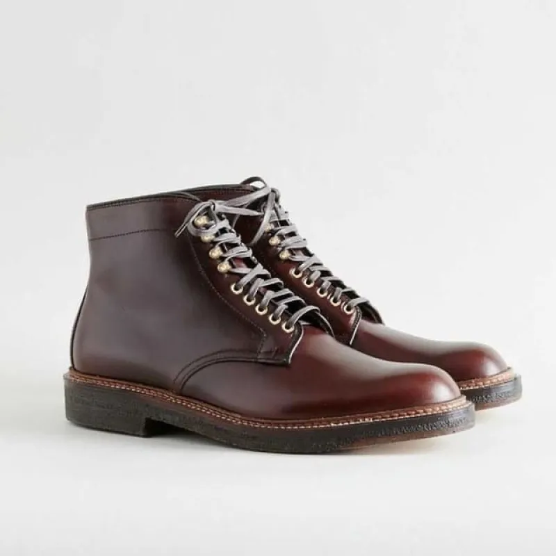 D1848H - Plain Toe Boot in Brown Chromexcel sold by Alden on Madison