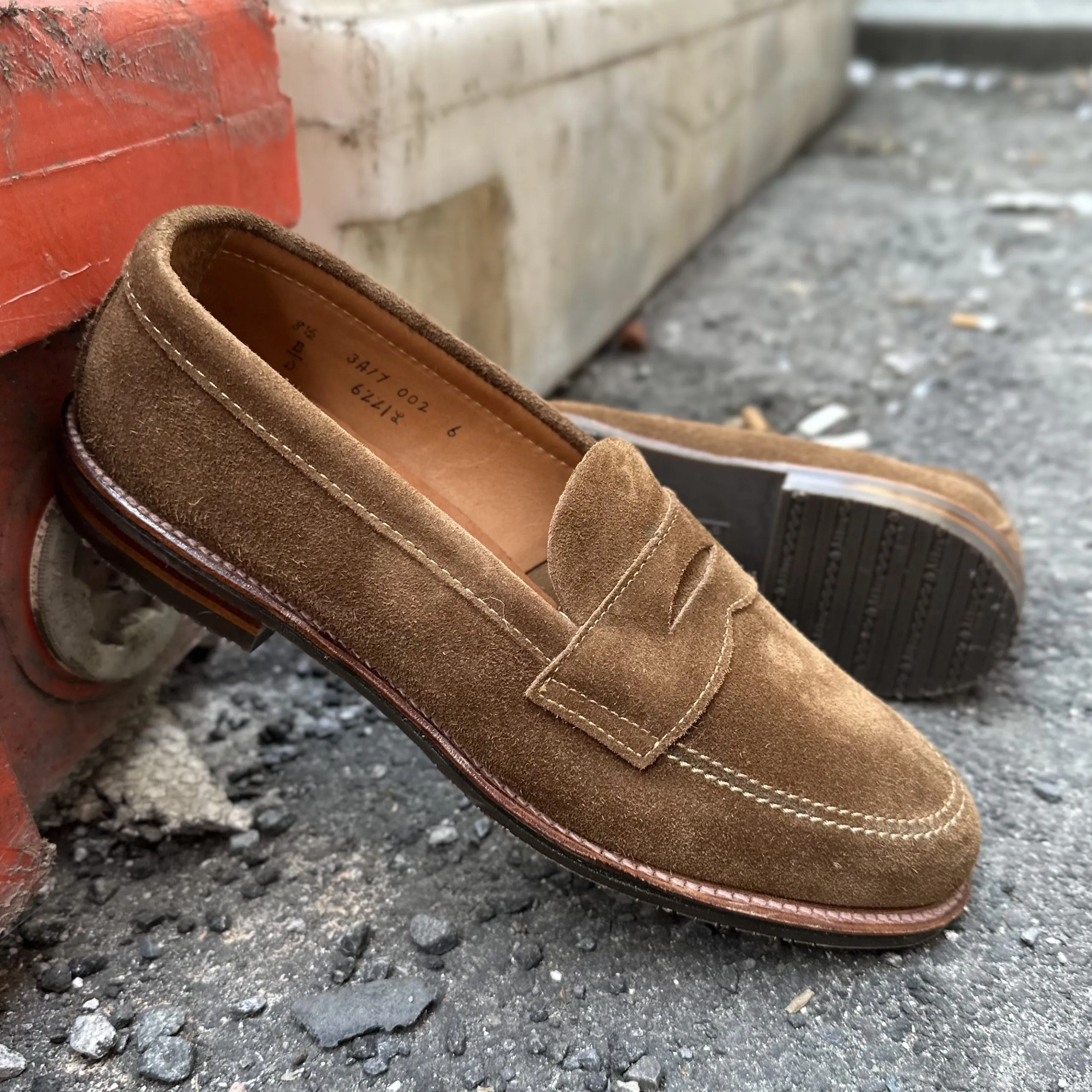 6221L - Unlined Penny Mocc in Snuff Suede sold by Alden on Madison product image thumbnail 5