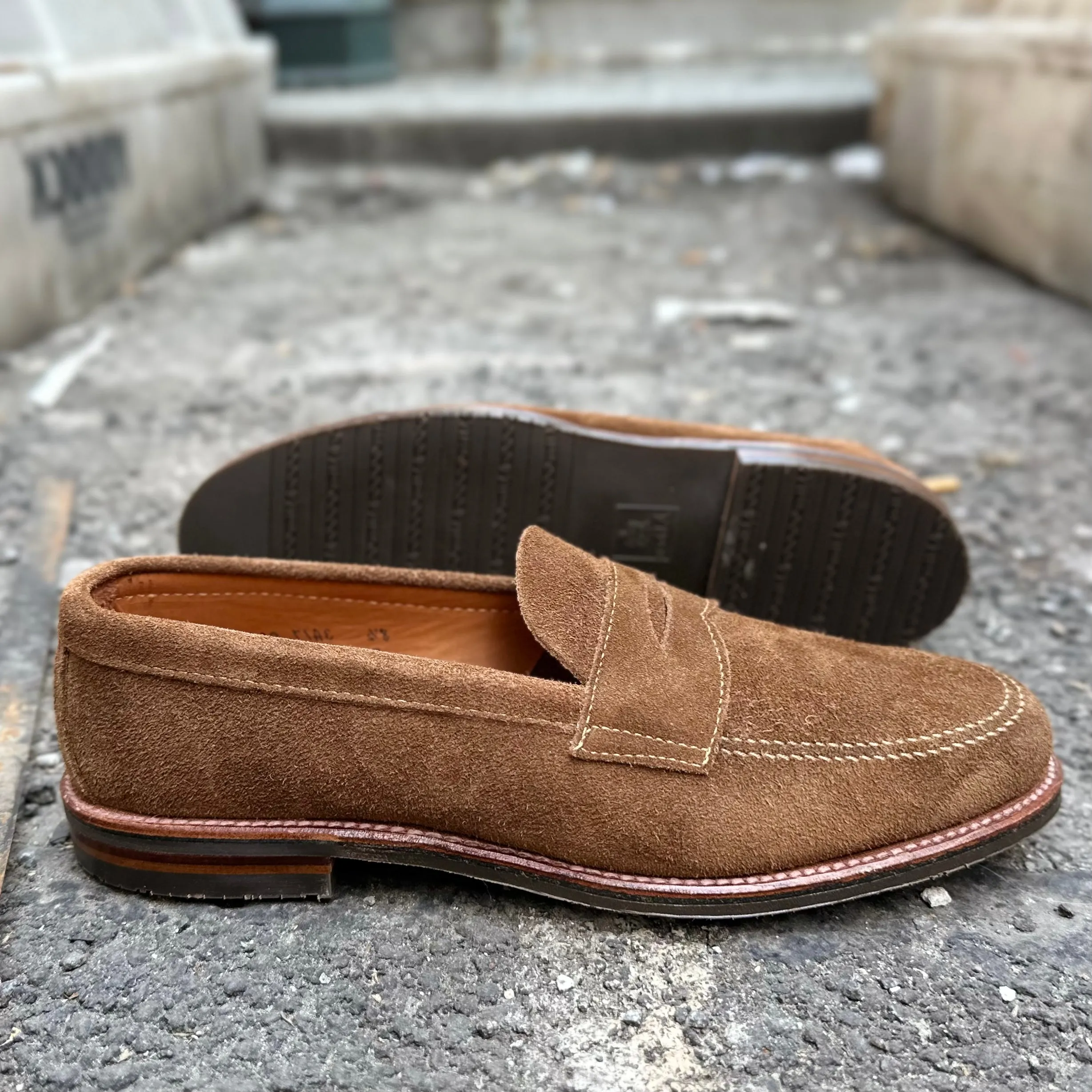 6221L - Unlined Penny Mocc in Snuff Suede sold by Alden on Madison product image thumbnail 3