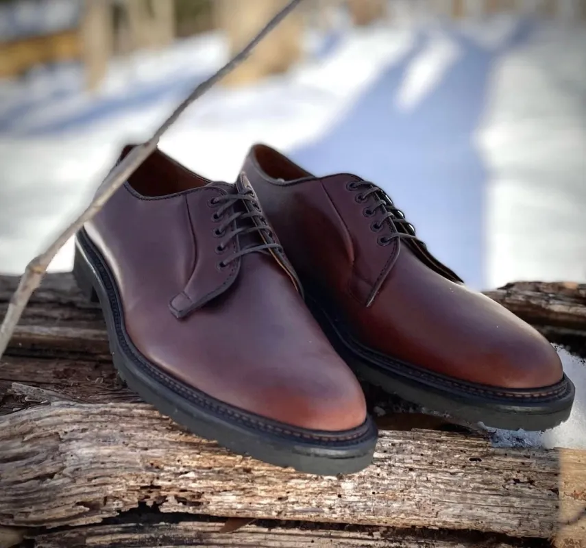9432S - Plain Toe Blucher in Brown Chromexcel sold by Alden on Madison