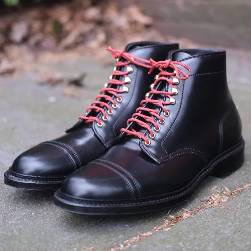 D9867HC- Stitchup 2/2 Boot in Black Shell Cordovan sold by Alden on Madison