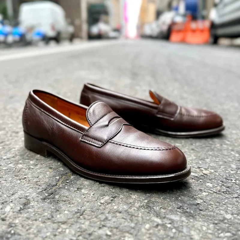 9694F - Flex Penny Loafer in Brown Lady Calf sold by Alden on Madison