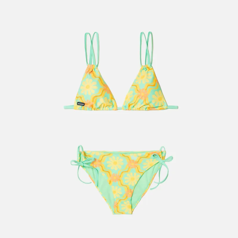 BIKINI MUJER HIBISCUS TURQUESA sold by Blue Banana