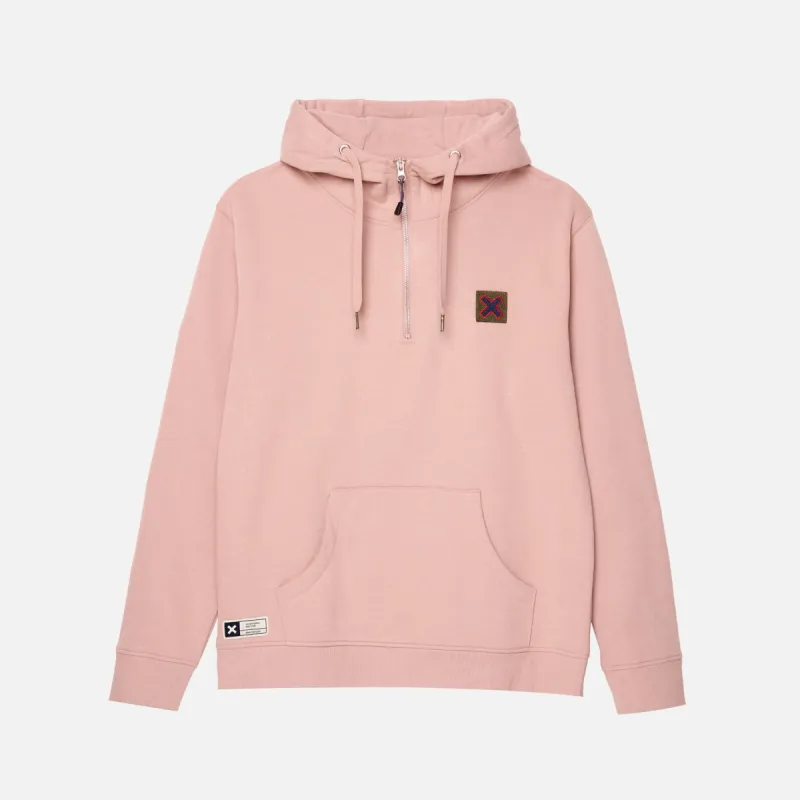 PEACH HALF ZIP HOODIE sold by Blue Banana