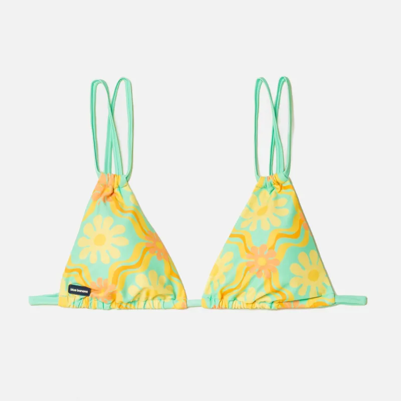 TOP BIKINI MUJER HIBISCUS TURQUESA sold by Blue Banana