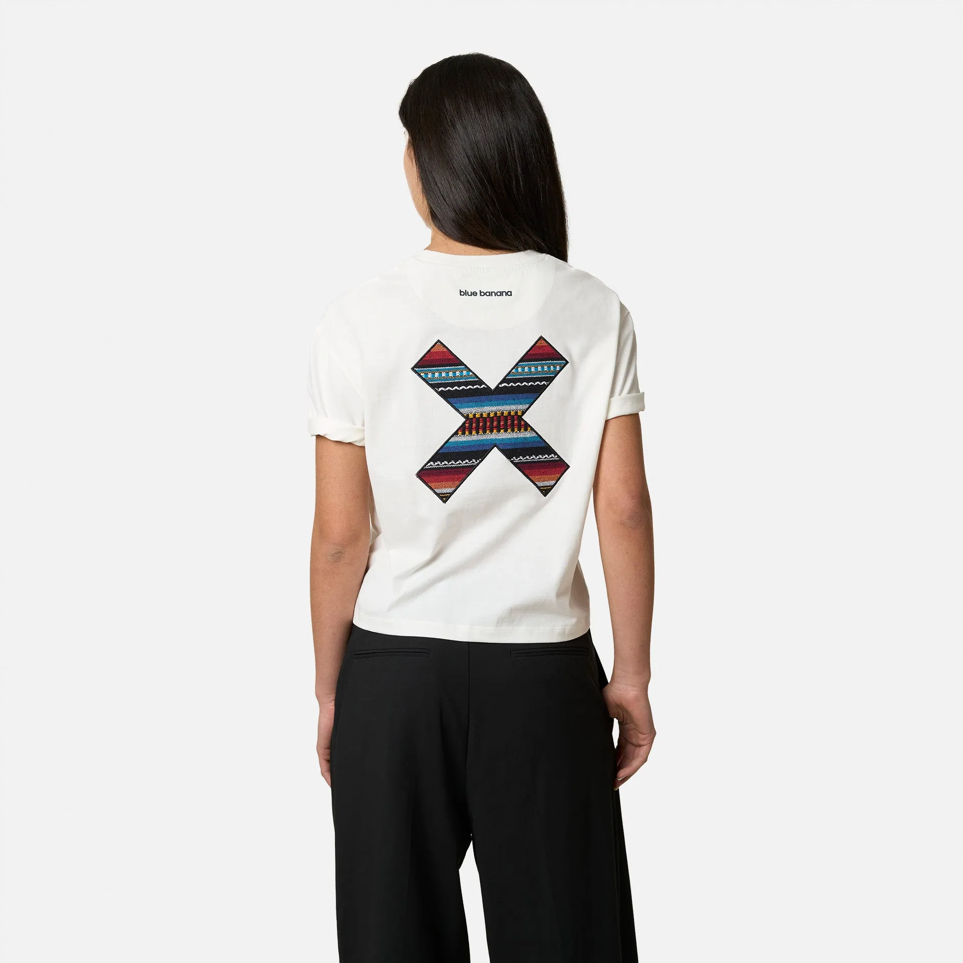 CAMISETA MUJER CLASSIC BLANCO ROTO sold by Blue Banana product image thumbnail 4