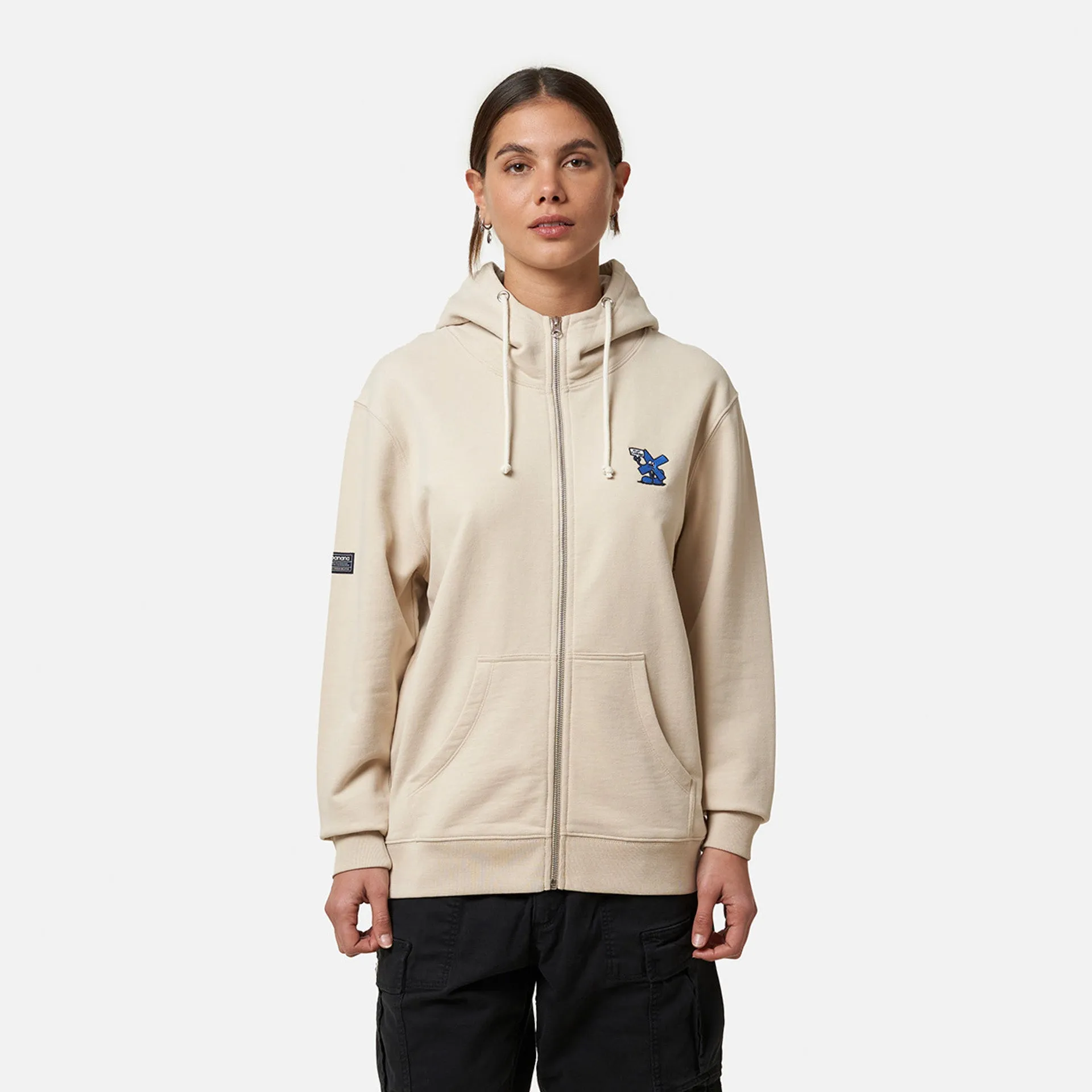 HOODIE FULL ZIP FOSSIL sold by Blue Banana product image thumbnail 3