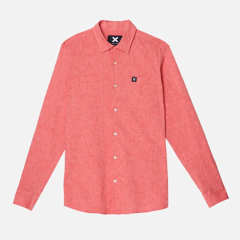 CAMISA DE LINO CORAL sold by Blue Banana