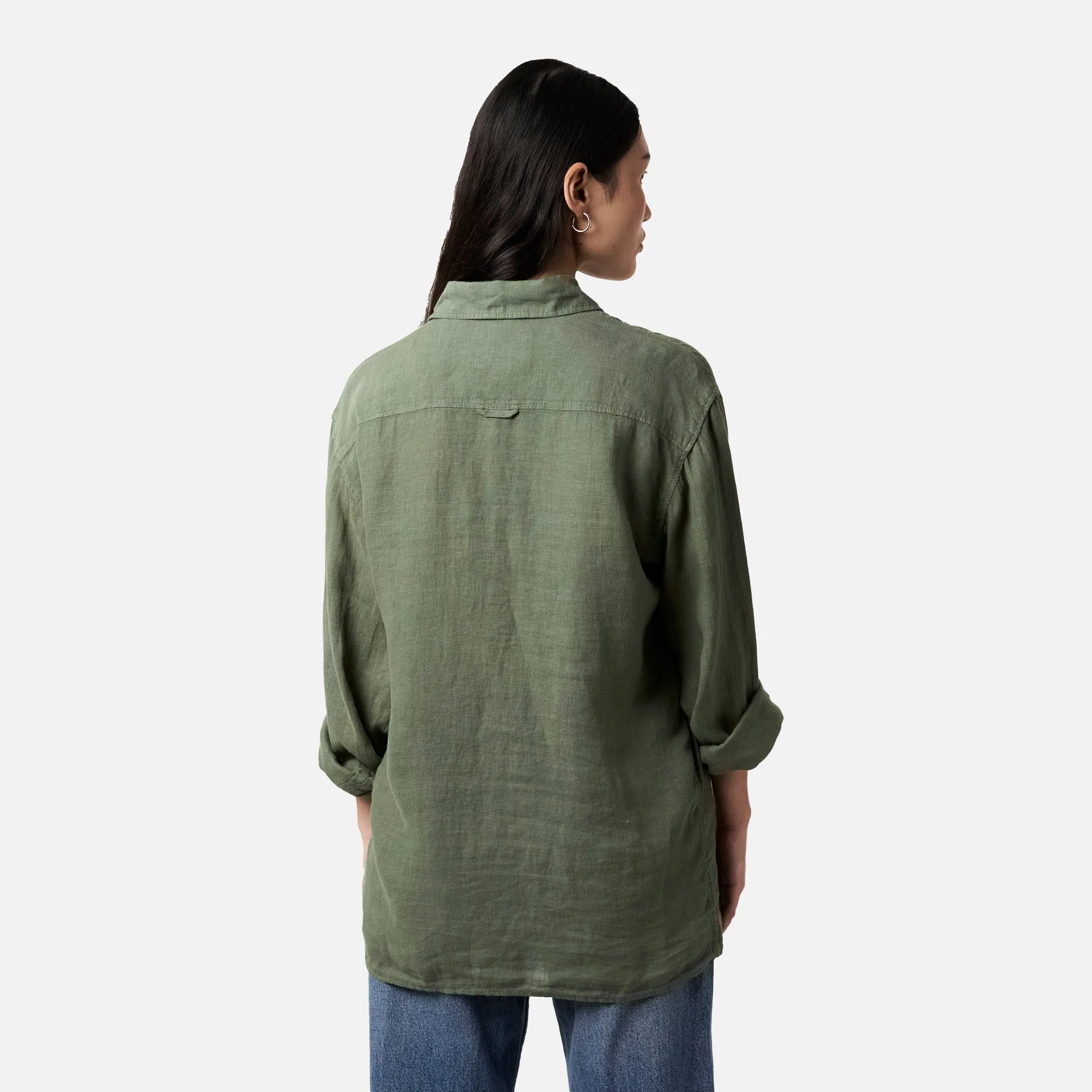 KHAKI LINEN SHIRT sold by Blue Banana product image thumbnail 4