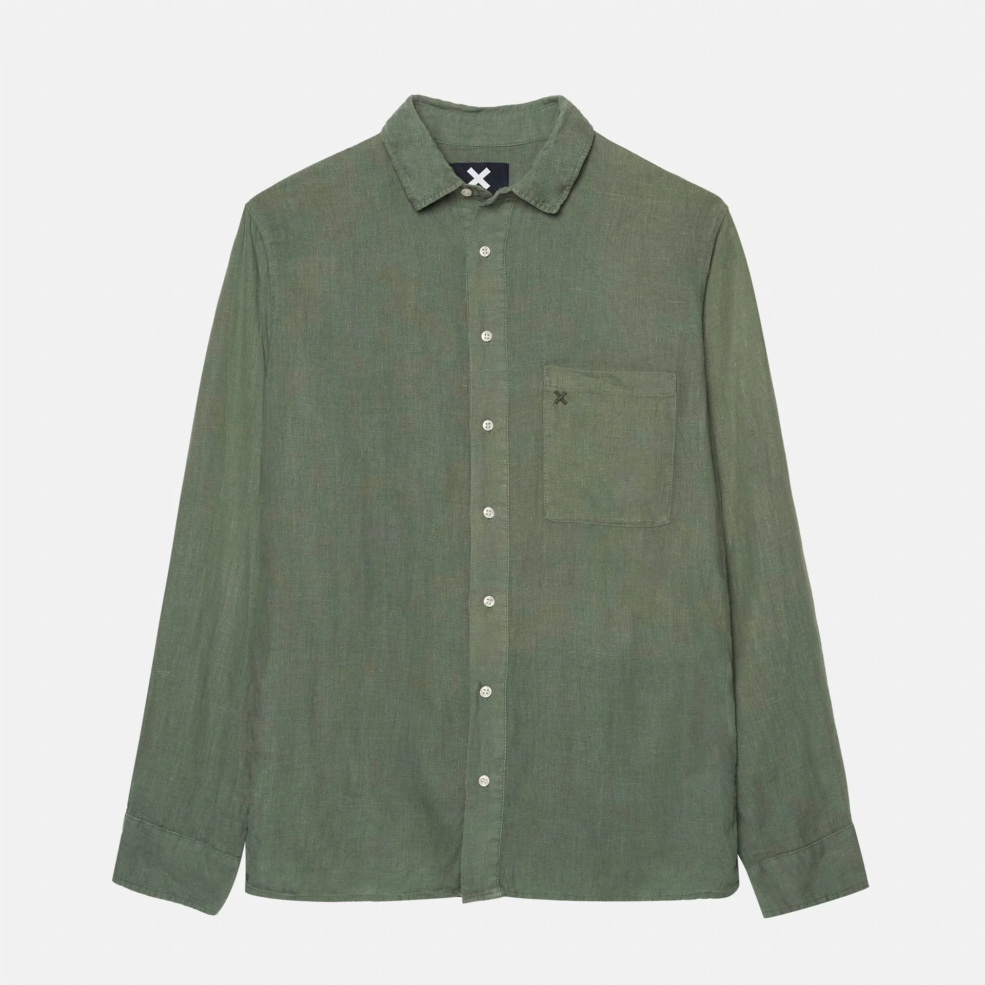 KHAKI LINEN SHIRT sold by Blue Banana