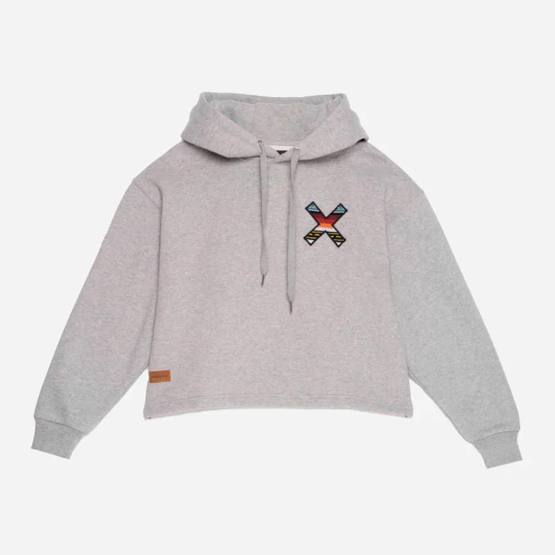 GREY MELANGE CLASSIC WOMAN HOODIE sold by Blue Banana