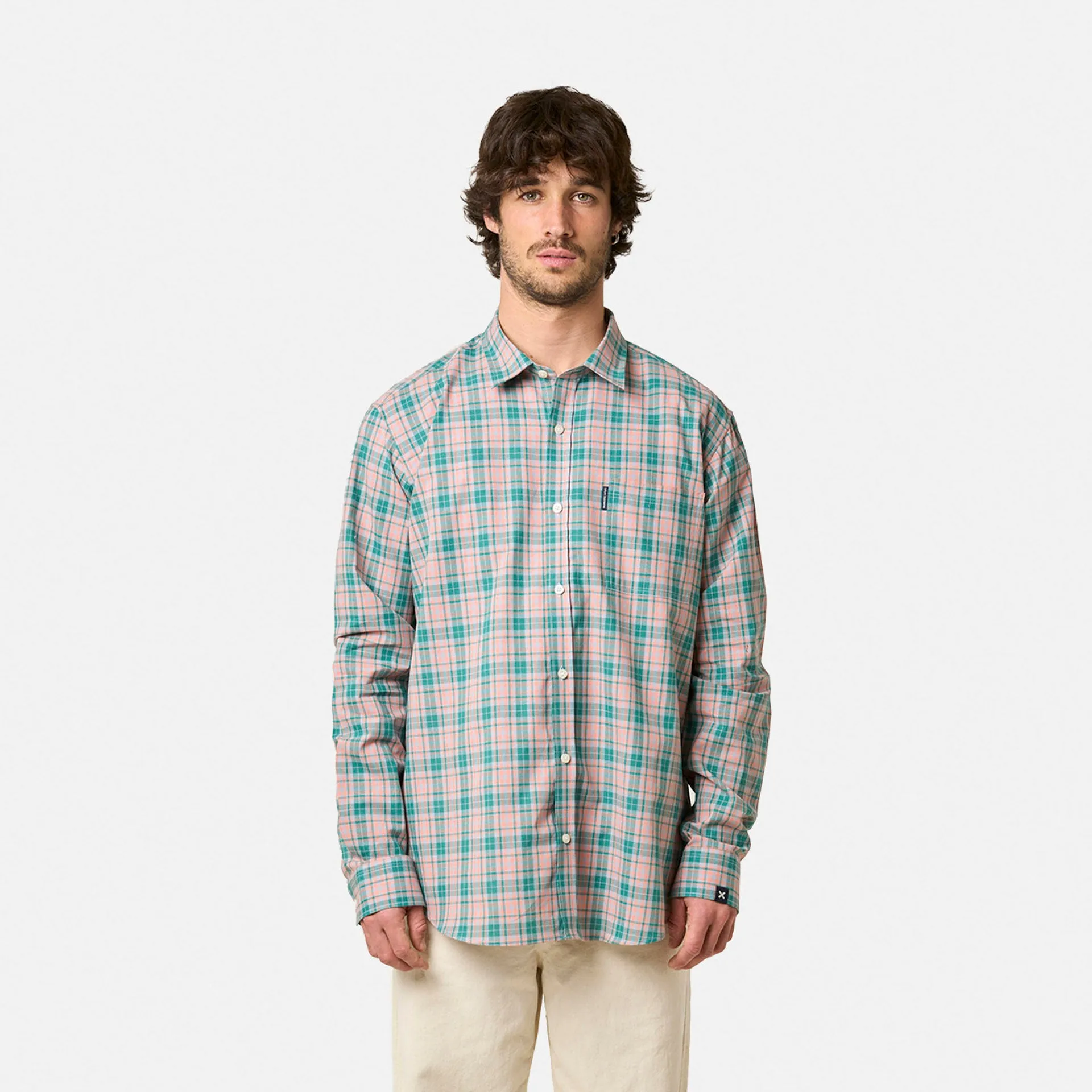 CAMISA PLAID SUMMER PETROL sold by Blue Banana product image thumbnail 5
