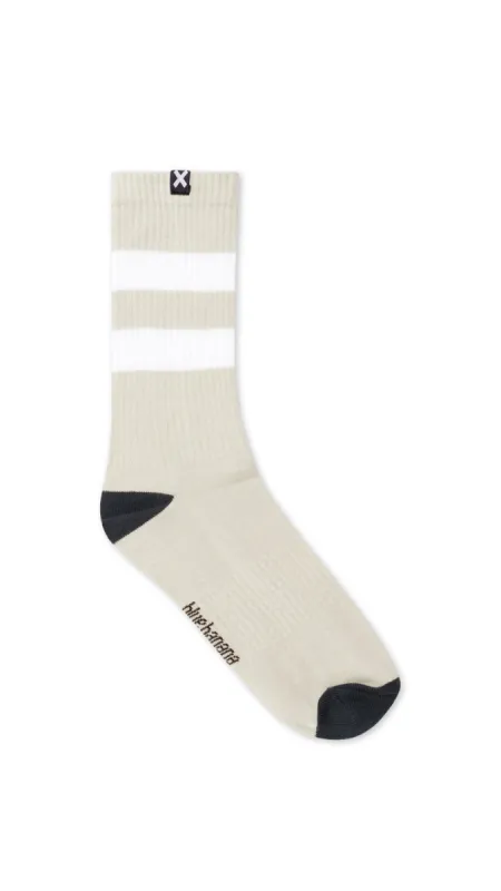 CALCETINES STRIPED LIGHT GREY MELANGE sold by Blue Banana