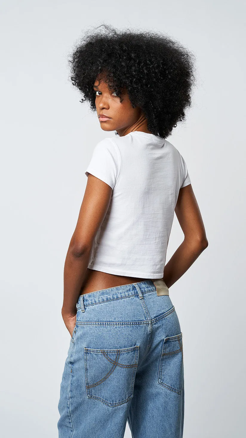 CAMISETA MUJER HEART BLANCA sold by Blue Banana product image thumbnail 4