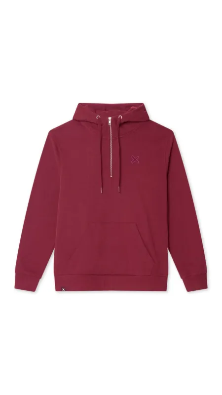 HALF ZIP HOODIE REEF BURGUNDY sold by Blue Banana