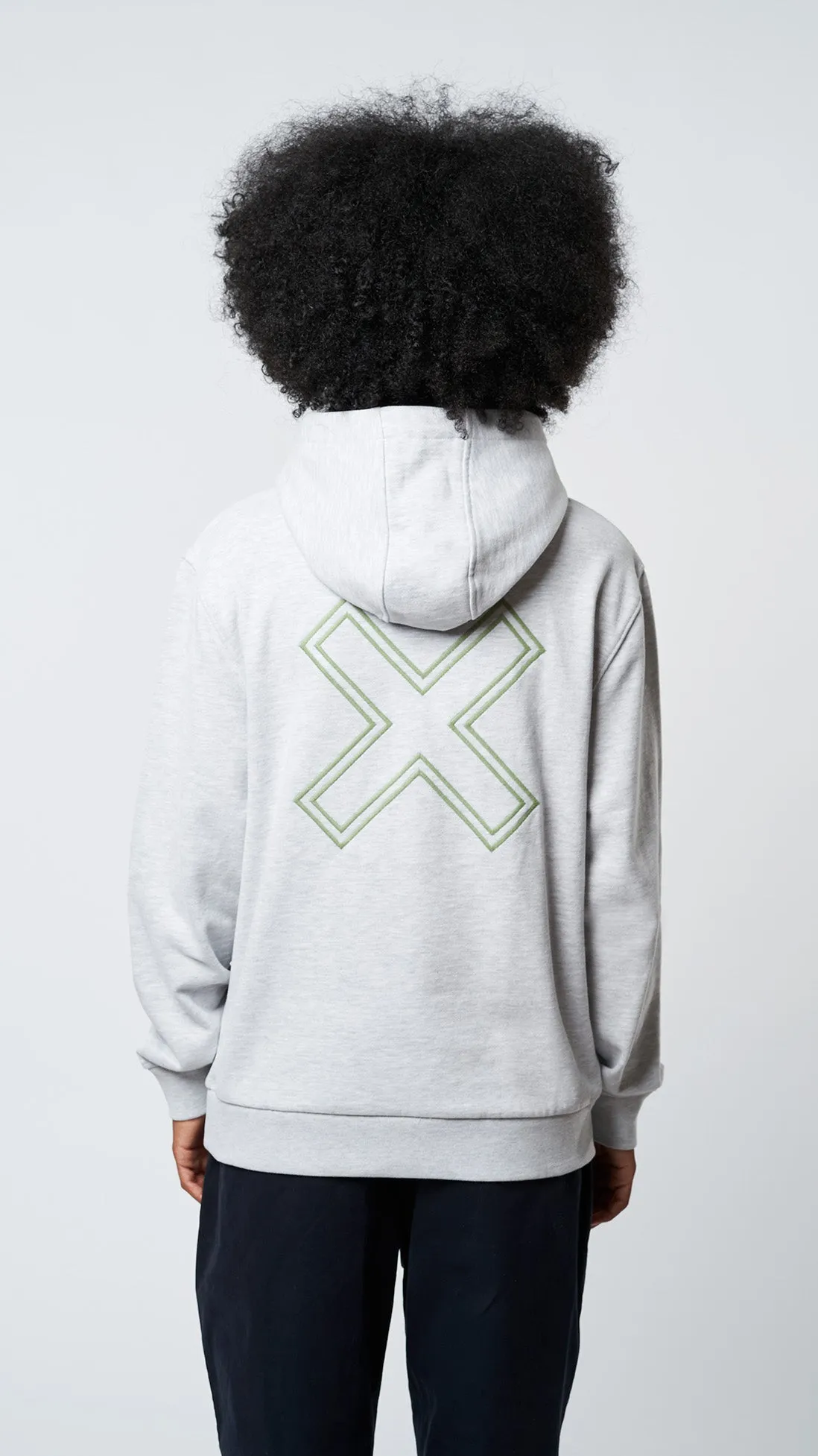 HALF ZIP HOODIE REEF LIGHT GREY MELANGE sold by Blue Banana product image thumbnail 4