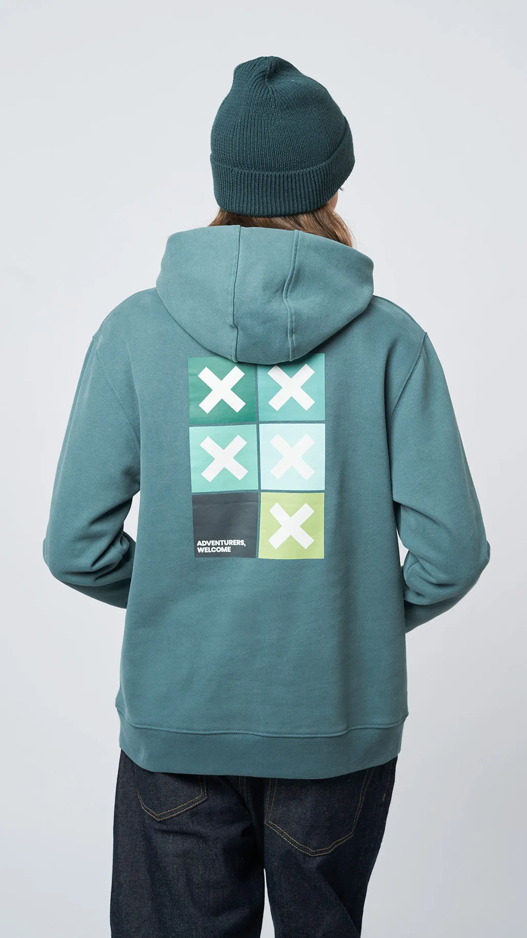 HOODIE SQUARE AMAZON GREEN sold by Blue Banana product image thumbnail 4
