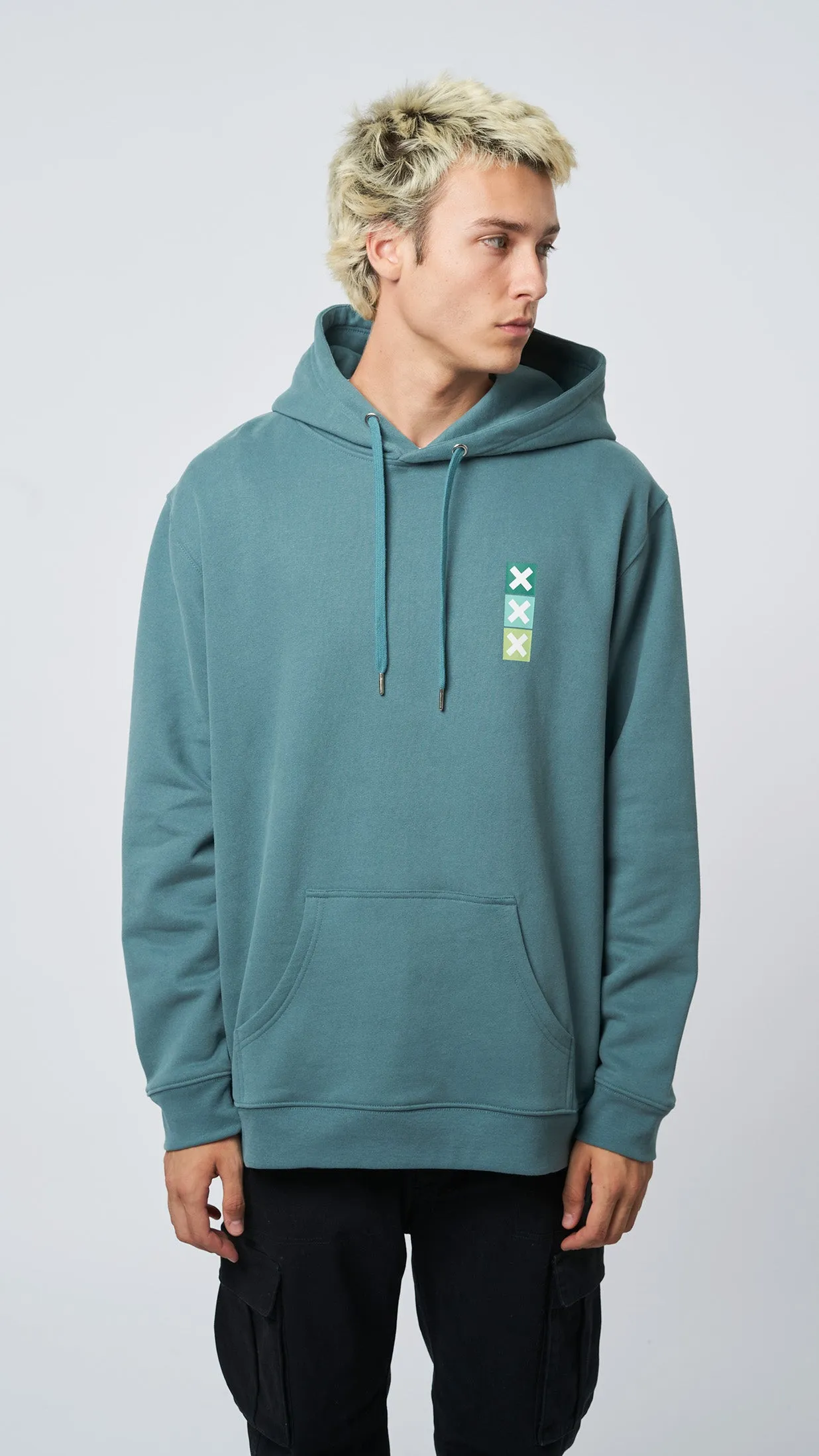 HOODIE SQUARE AMAZON GREEN sold by Blue Banana product image thumbnail 5