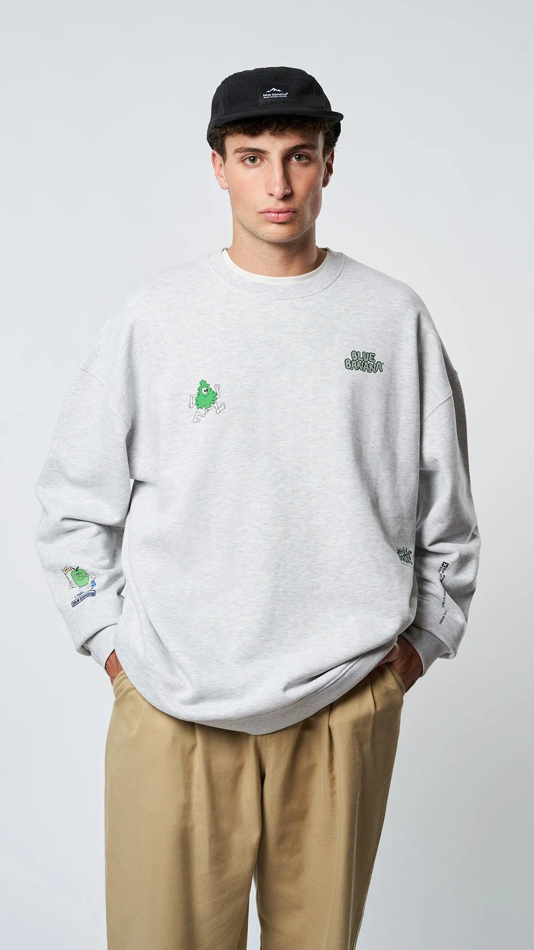 SUDADERA SUMMIT LIGHT GREY MELANGE sold by Blue Banana product image thumbnail 5