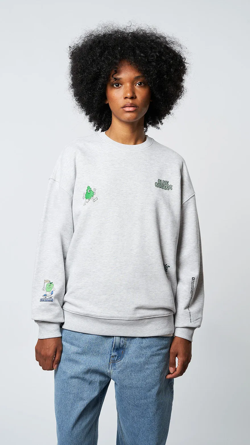 SUDADERA SUMMIT LIGHT GREY MELANGE sold by Blue Banana product image thumbnail 3