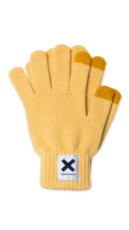 GUANTES ICONIC LIGHT YELLOW sold by Blue Banana