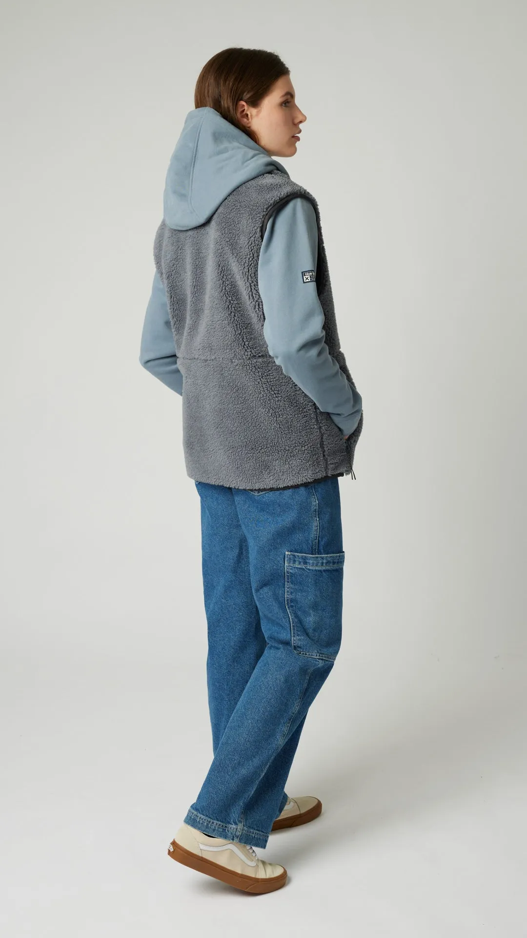 CHALECO FLEECE ROPE DARK GREY sold by Blue Banana product image thumbnail 4