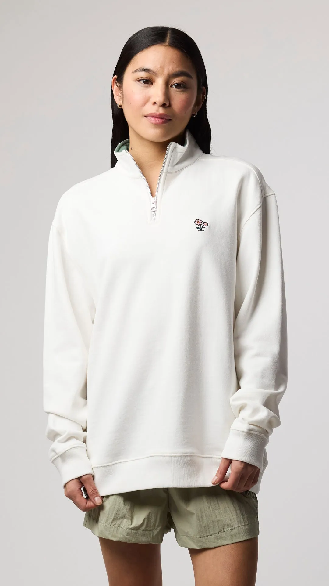 SUDADERA HALF ZIP BANK BLANCO ROTO sold by Blue Banana product image thumbnail 3